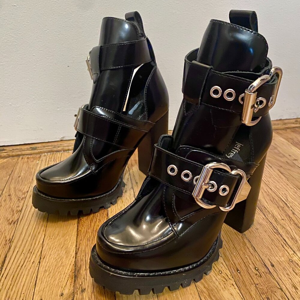 Jeffrey Campbell Craven Buckle Strap Bootie (Women)